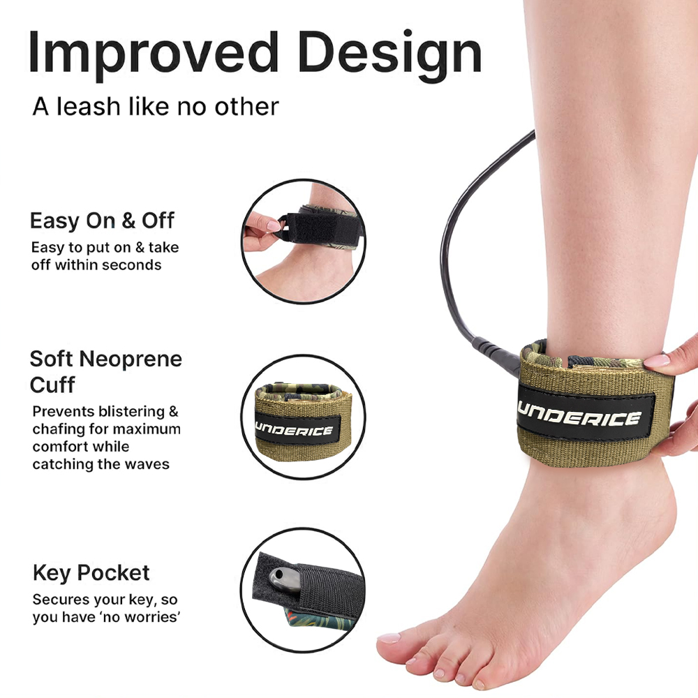 UICE Surfboard Leash 6-9ft SUP - огляд і ціна Surfboard Leash